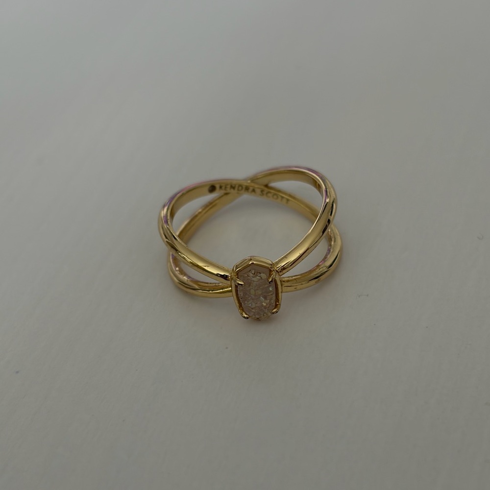 Kendra Scott Gold and Pink Ring